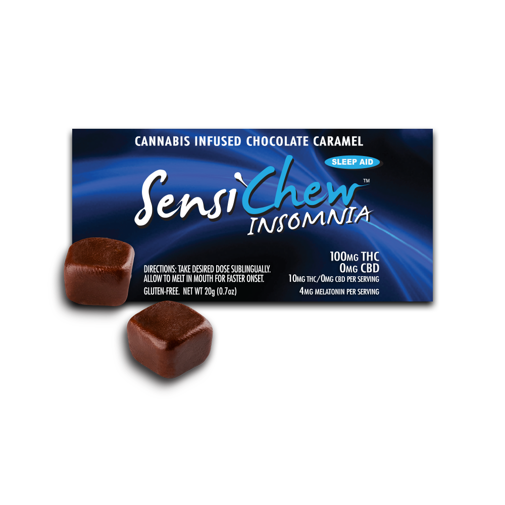 Sensi Chew Insomnia Chocolate Caramel with Glycine