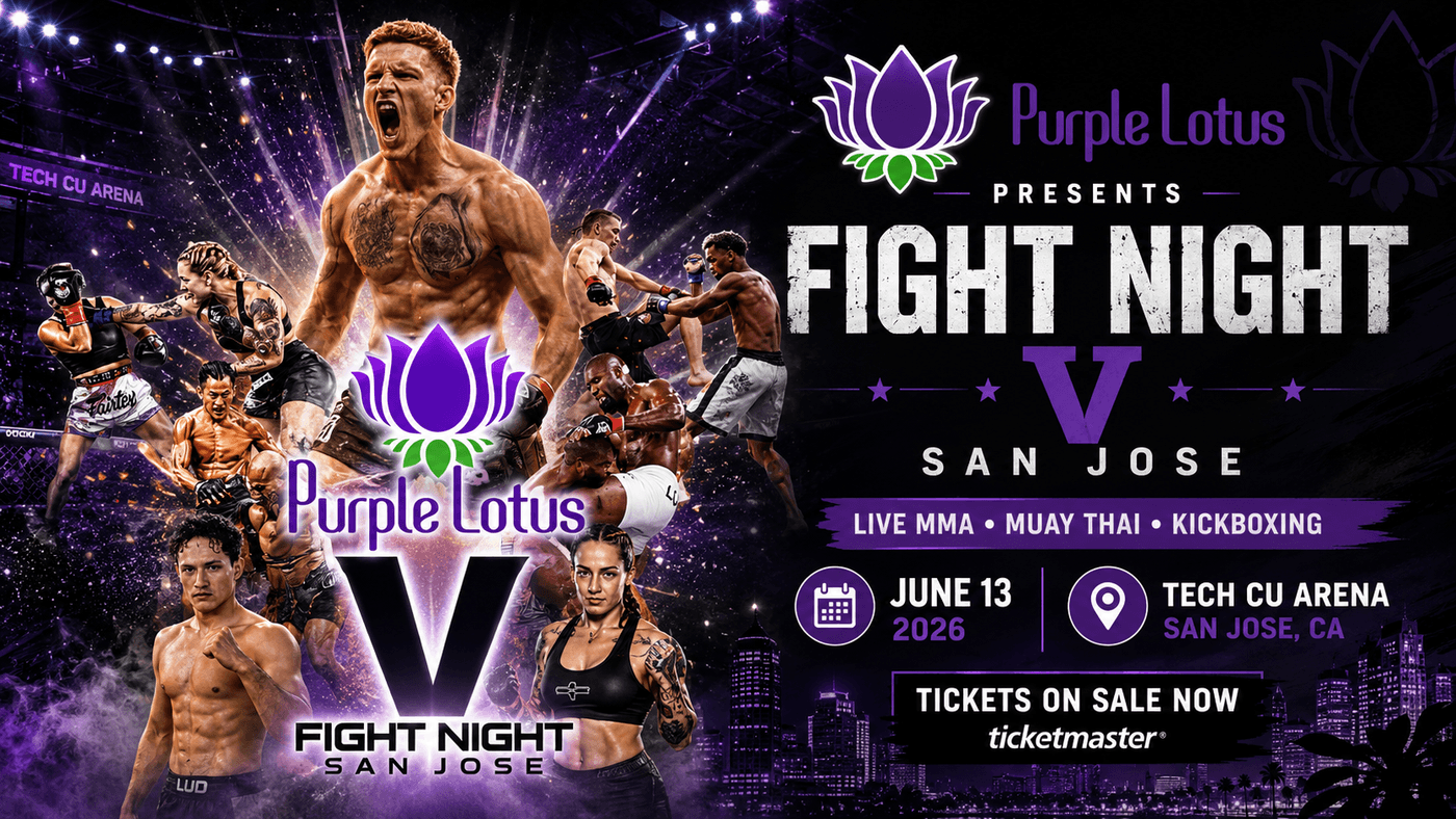 Fight Night V San Jose: Purple Lotus Presents at Tech CU Arena, June 13 2026