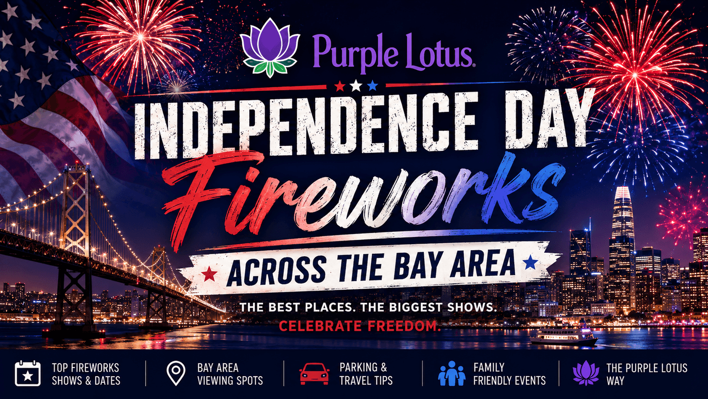 Independence Day Fireworks Across the Bay Area