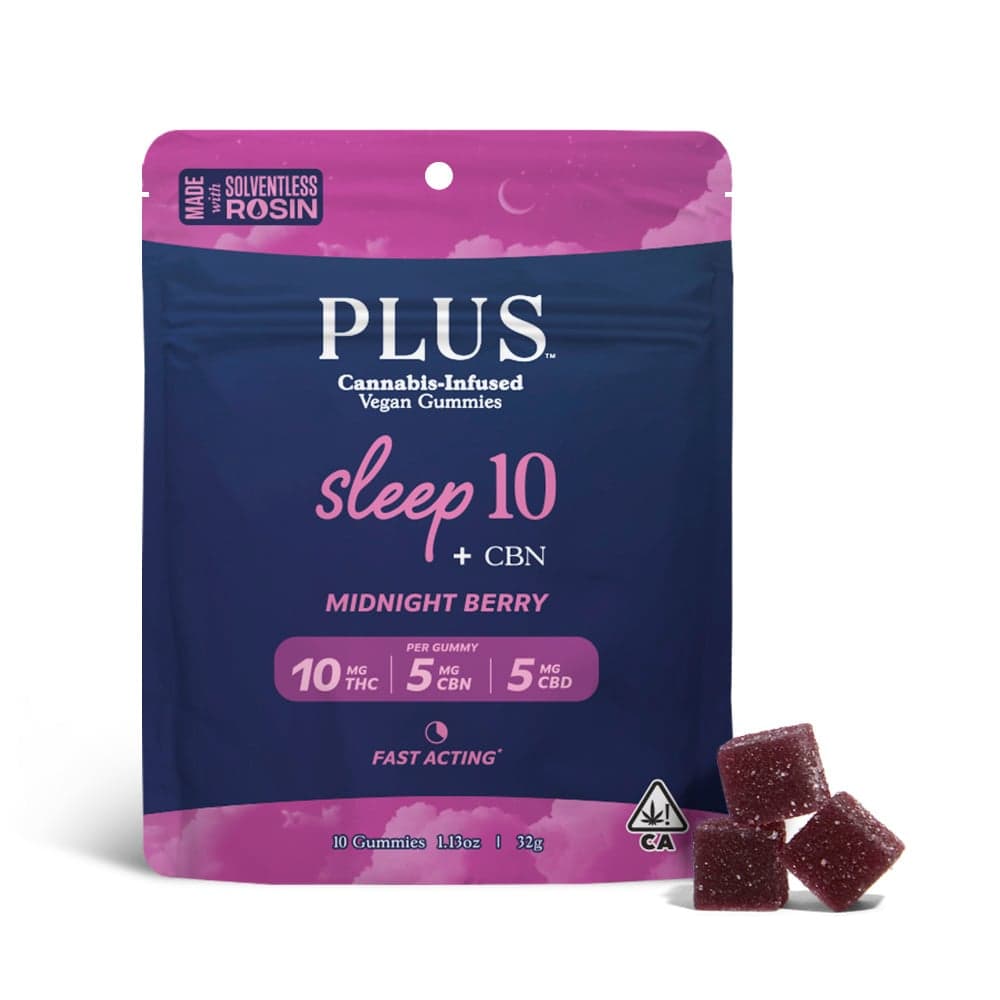 Midnight Berry Sleep 10:5:5 Gummies [Solventless Rosin] [10pk] (100mg THC/50mg CBN/50mg CBD)