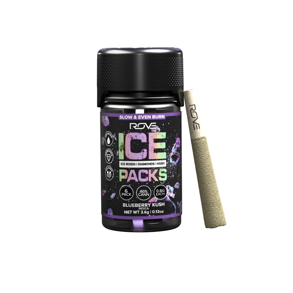 Blueberry Kush - Infused Ice Packs (Rosin, Hash, and Diamonds) [6x 0.6g]