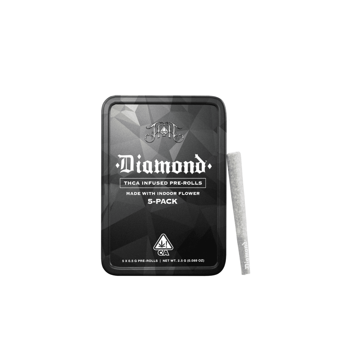 Garlic Z | Indica Diamond THCA-Infused Pre-Rolls - 2.5G 5-Pack