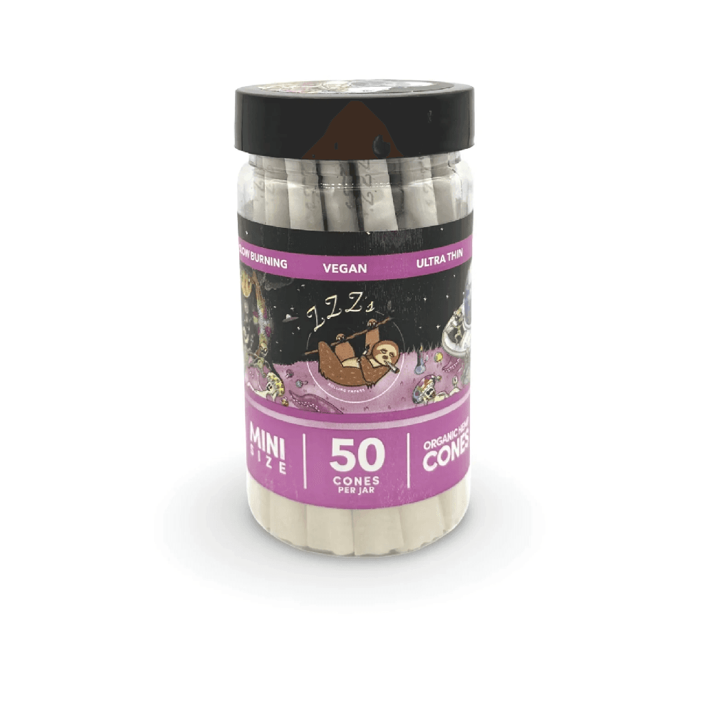 "Intergalactic Trip" by Bangerooo Organic Hemp 1 1/4" Cones Jar [50pk]
