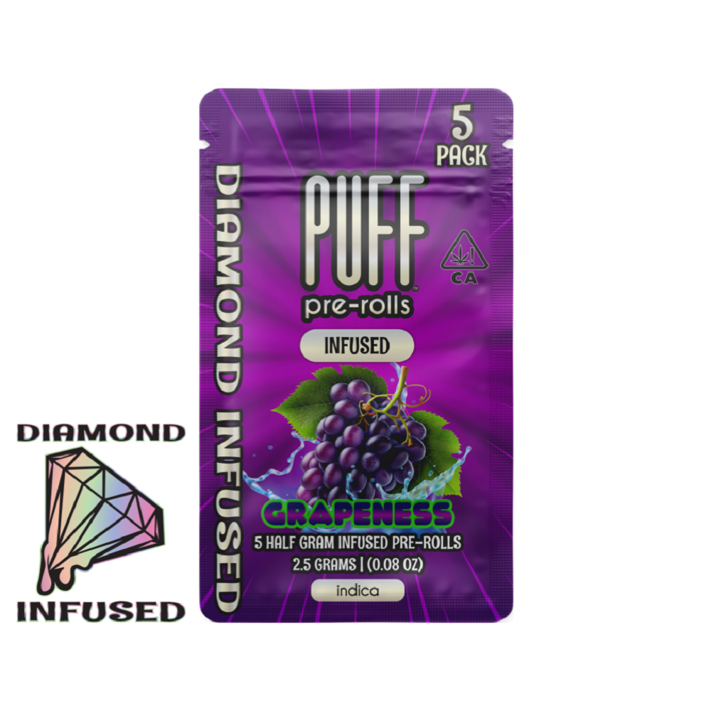 Grapeness - Diamond Infused Indica - 5 pack [2.5g]