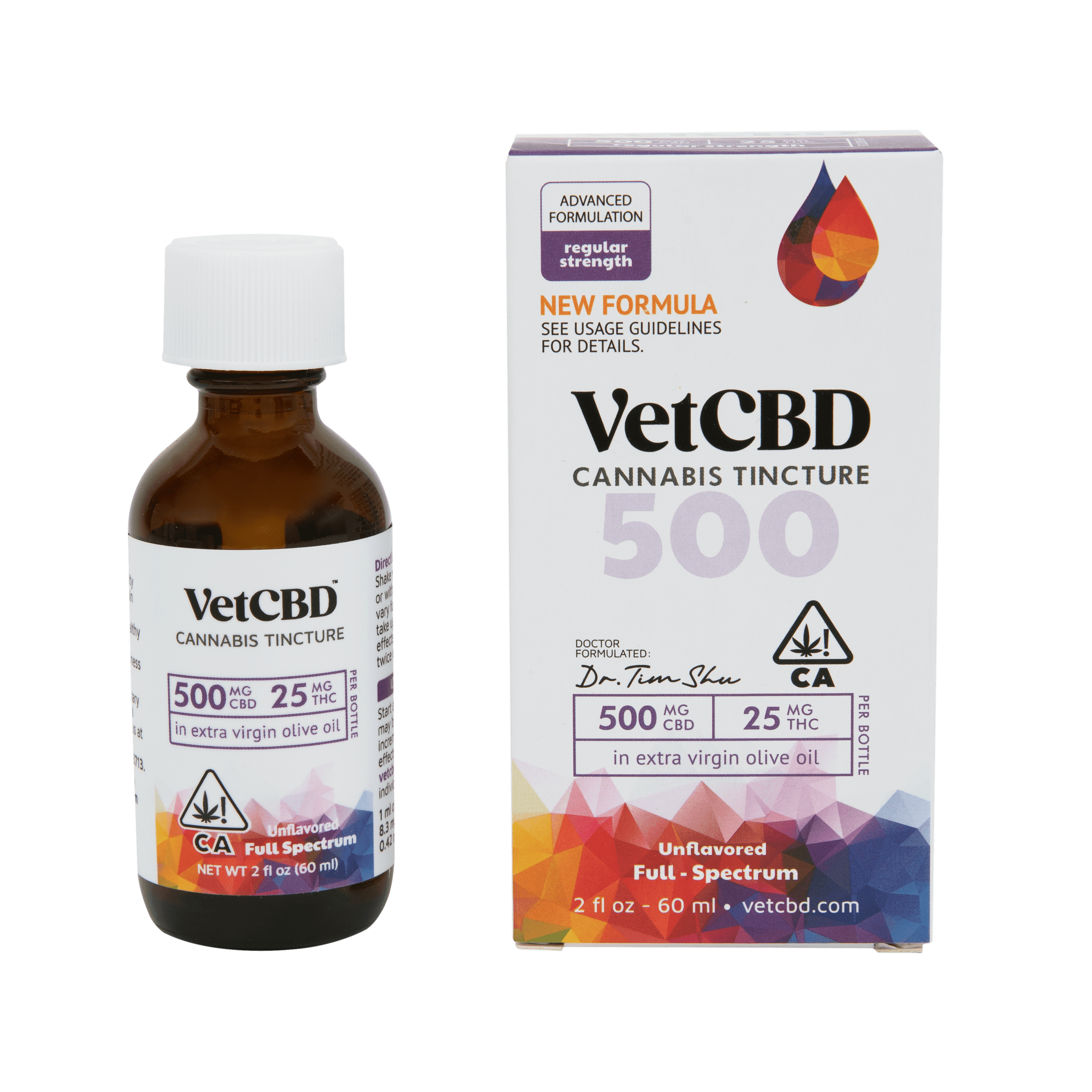20:1 CBD Tincture [2oz] (500mg CBD/25mg THC)