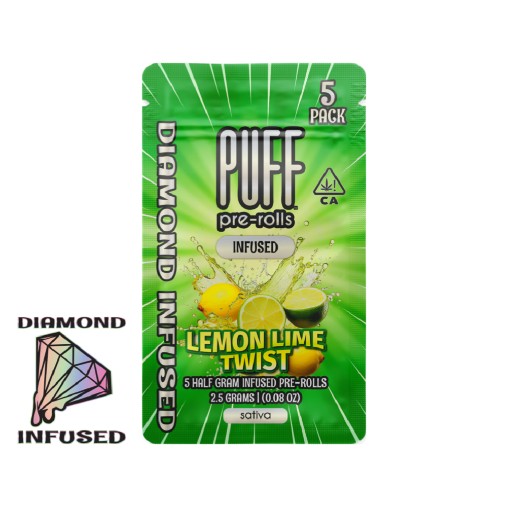 Lemon Lime Twist - Diamond Infused Sativa - 5 pack [2.5g]