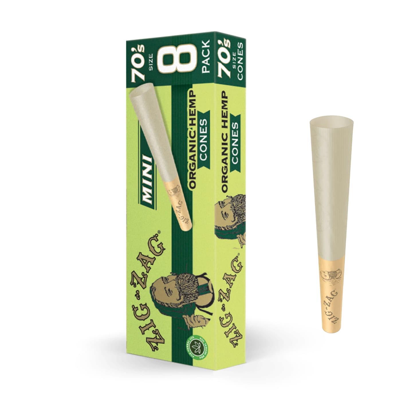 Organic Hemp Mini Cones - 70mm [8pk]