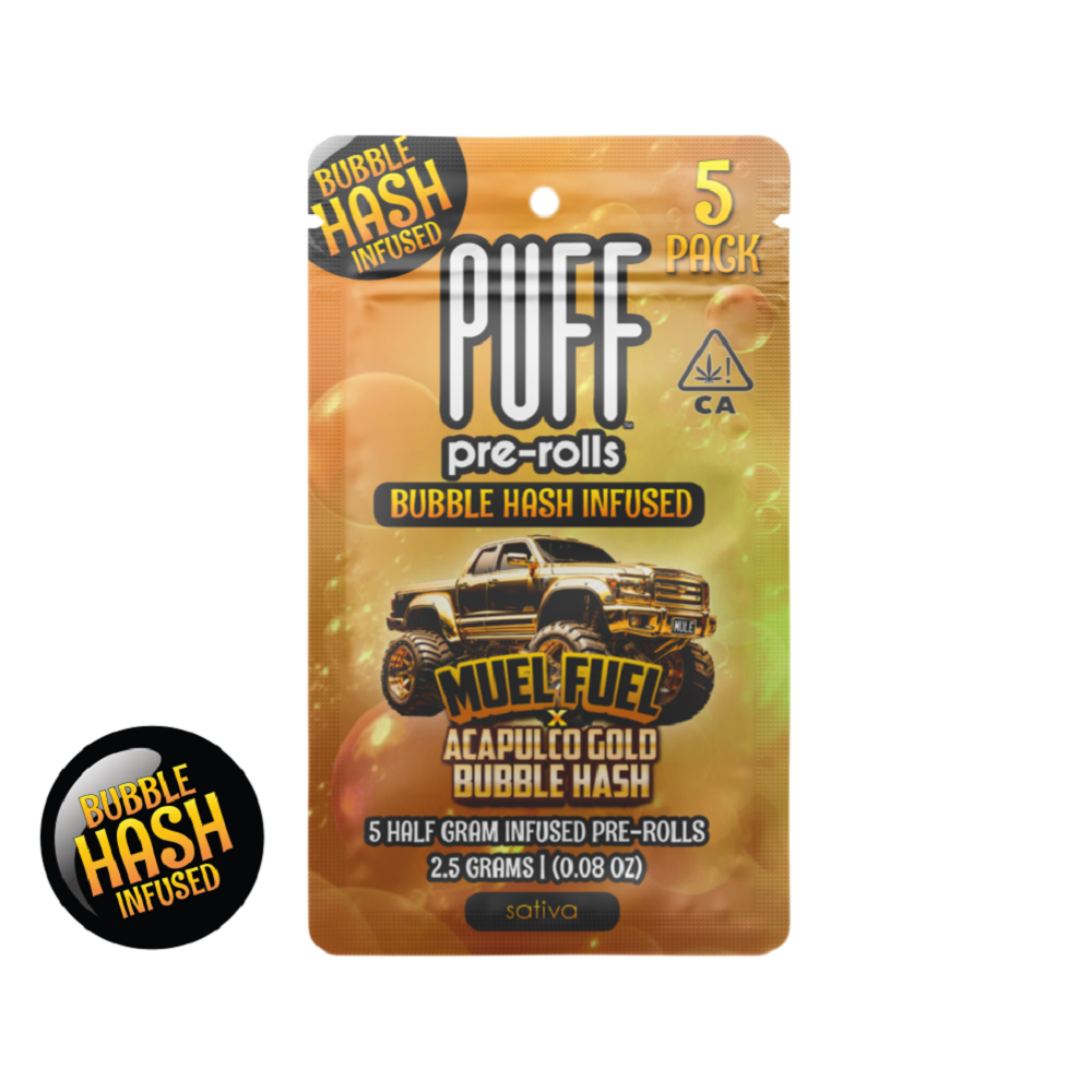 Mule Fuel x Acapulco Gold Bubble Hash Pack - Sativa - 5 Pack [2.5g]