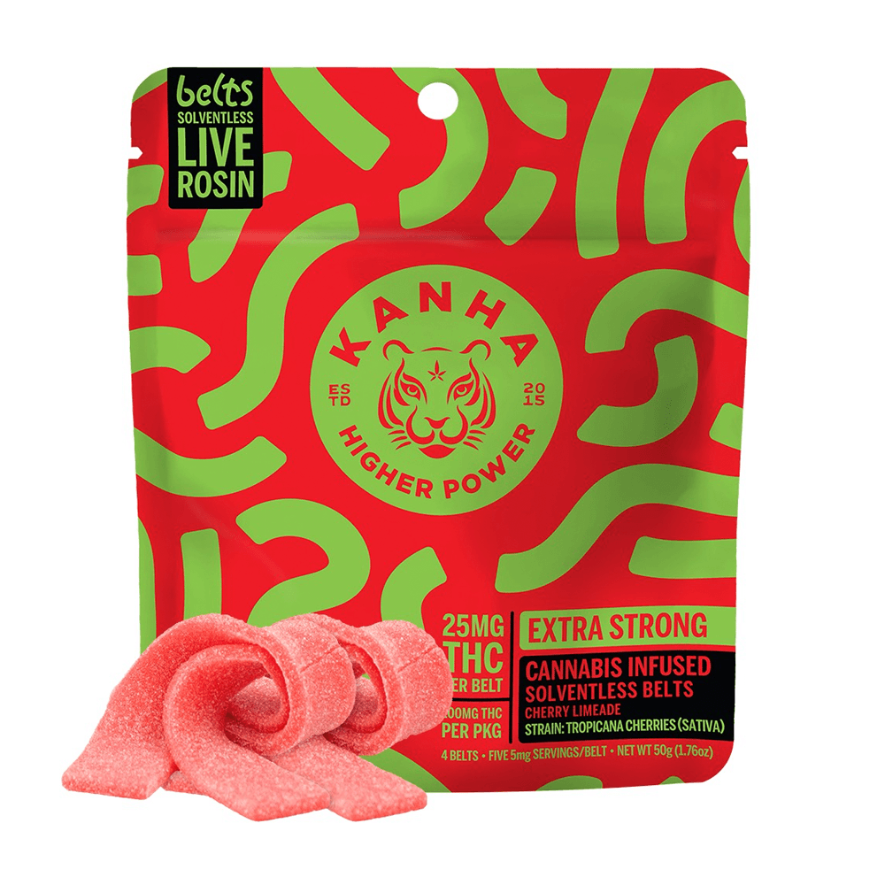 Cherry Limeade Live Rosin Belts - Sativa [4pk] (100mg)