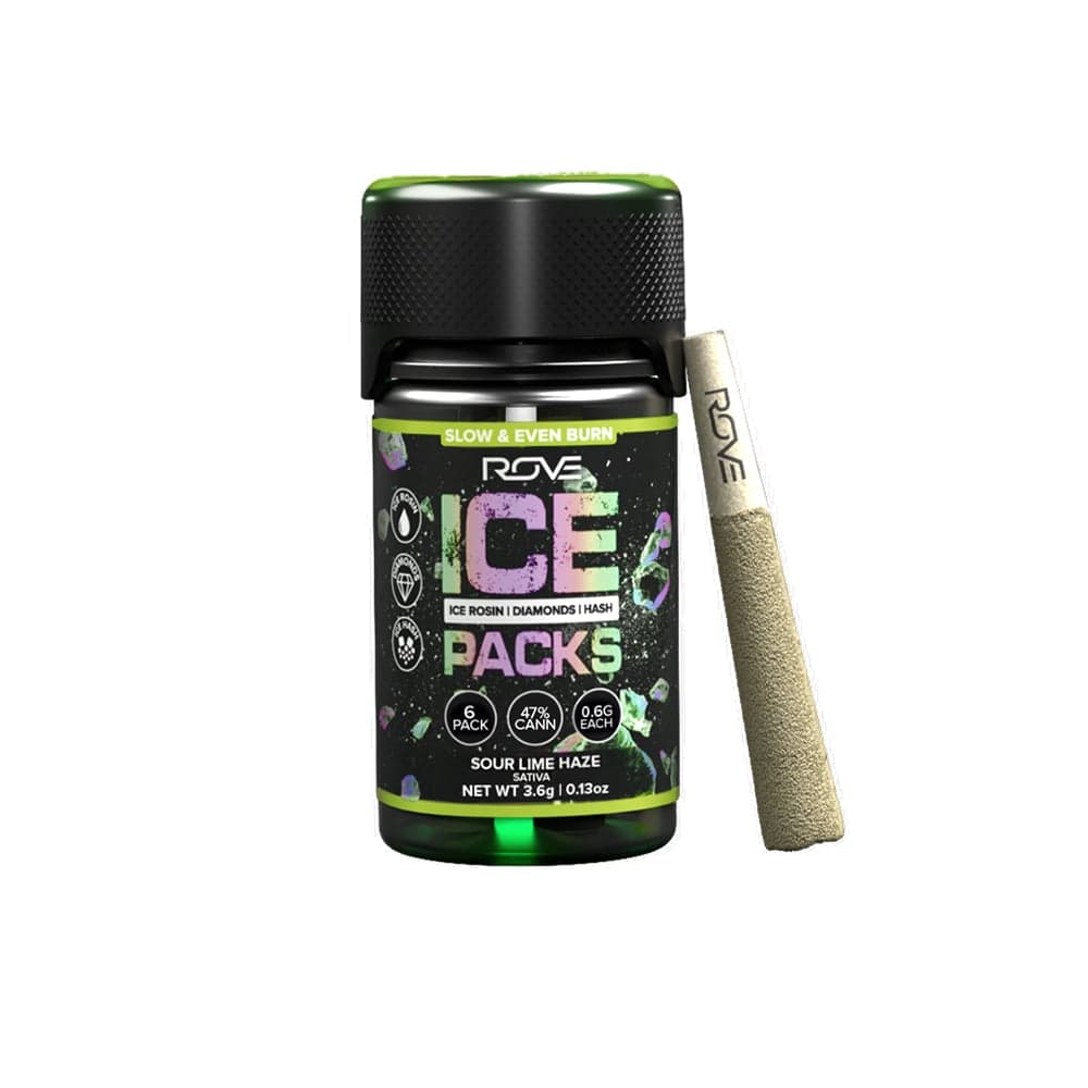 Sour Lime Haze - Infused Ice Packs (Rosin, Hash, and Diamonds) [6x 0.6g]