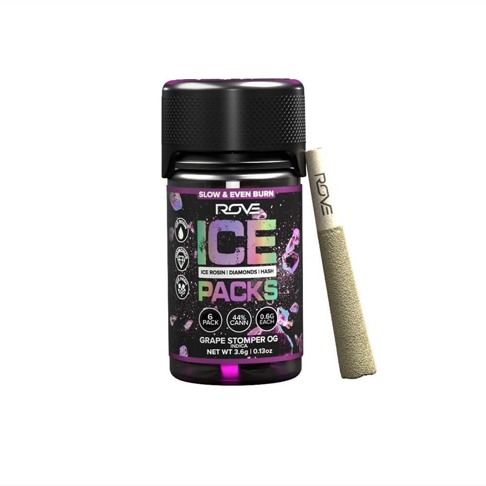 Grape Stomper OG - Infused Ice Packs (Rosin, Hash, and Diamonds) [6x 0.6g]