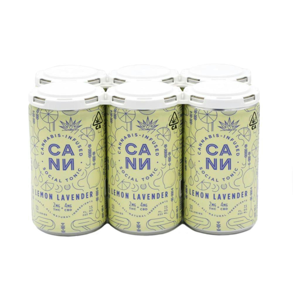Lemon Lavender 6pk (2mg THC, 4mg CBD per can)