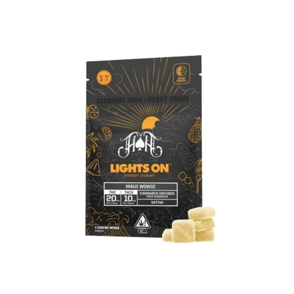 Maui Wowie Lights On Energy Gummies | 100mg THC - 50mg THCV