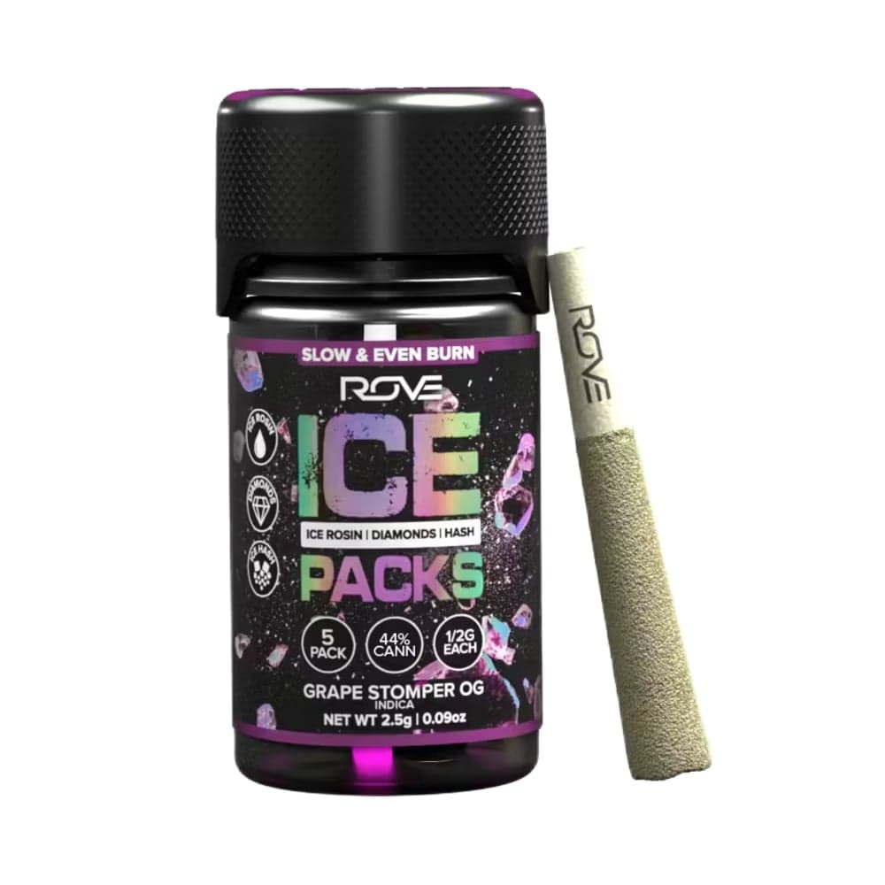Grape Stomper OG - Infused Ice Packs (Rosin, Hash, and Diamonds) [5x 0.5g]
