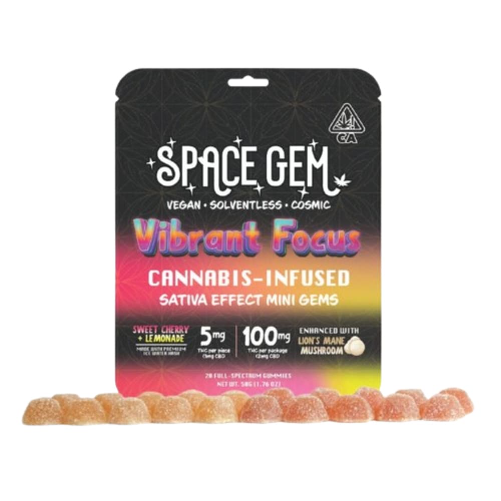 Mini Gems - Vibrant Focus - Sativa - Sweet Cherry Lemonade - 20pk 100mg