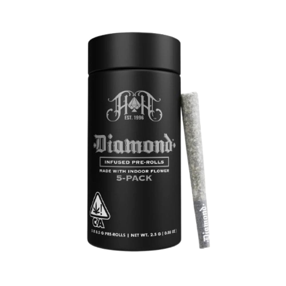 Sour Z | Sativa - Diamond THCA-Infused Pre-Rolls - 2.5G 5-Pack
