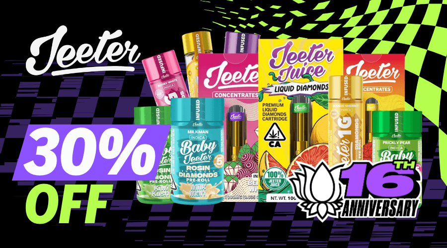 Jeeter 30% Off    
