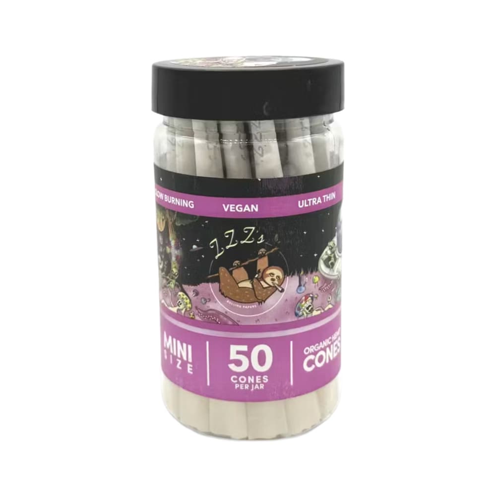 "Intergalactic Trip" by Bangerooo Organic Hemp 1 1/4" Cones Jar [50pk]