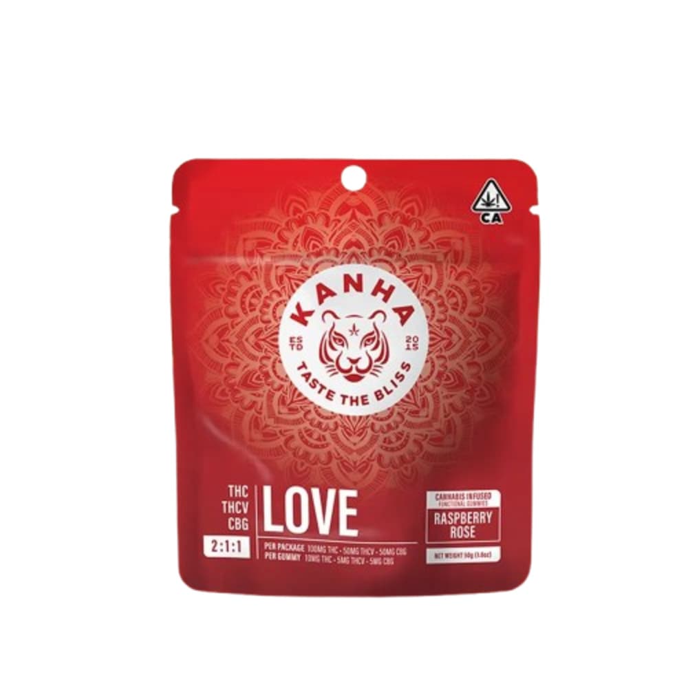 FX 2:1:1 LOVE Raspberry Rose [10pk] (100mg THC/50mg THCV/50mg CBG)