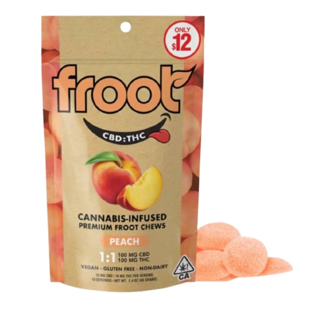 1:1 Peach [10pk] (100mg CBD/100mg THC)
