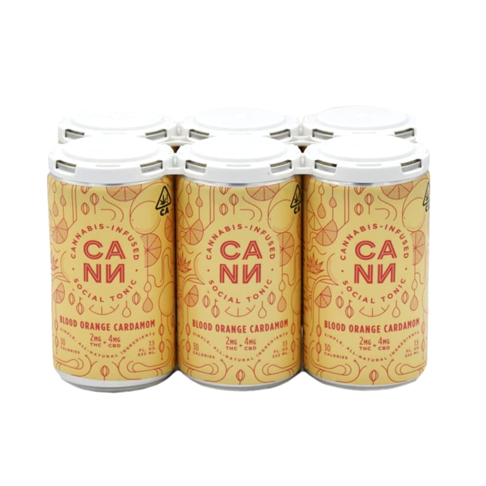 Blood Orange Cardamom 6pk (2mg THC, 4mg CBD per can)