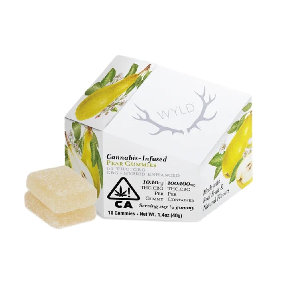 Pear 1:1 CBG + Hybrid Enhanced Gummies | 100mg THC:100mg CBG