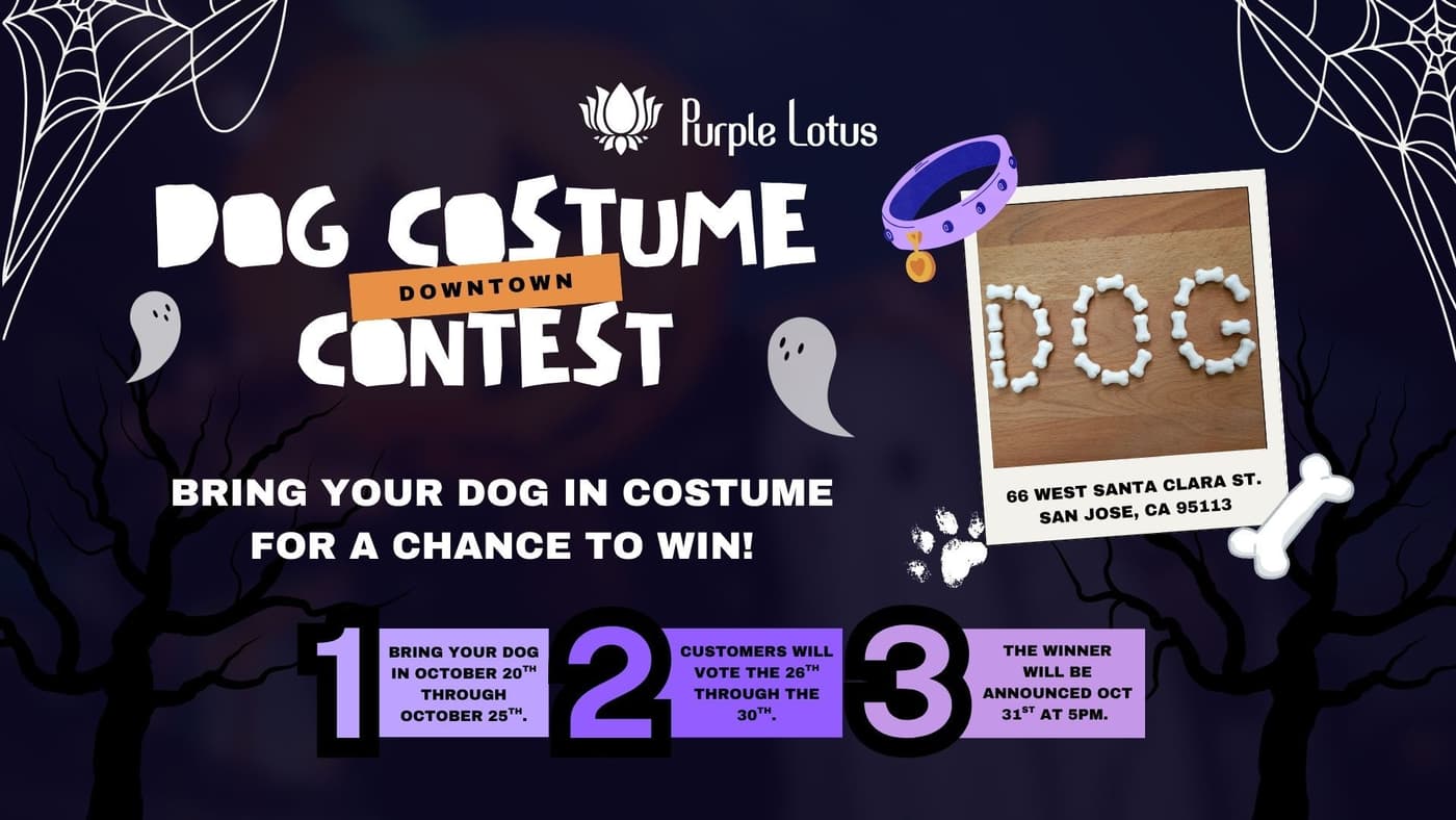 Downtown San Jose Halloween 2025: Purple Lotus Dog Costume Contest + Exclusive Cannabis Deals π