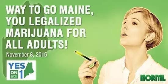 Weed is Officially Legal in Maine