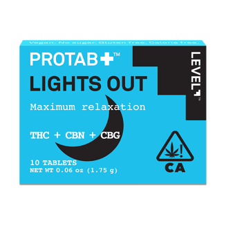 PROTAB+ LIGHTS OUT [10pk] (200mg D9 THC/50mg CBN/50mg D8 THC/20mg THCa/20mg CBG)