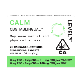 TABLINGUAL Calm [20pk] (100mg CBG)