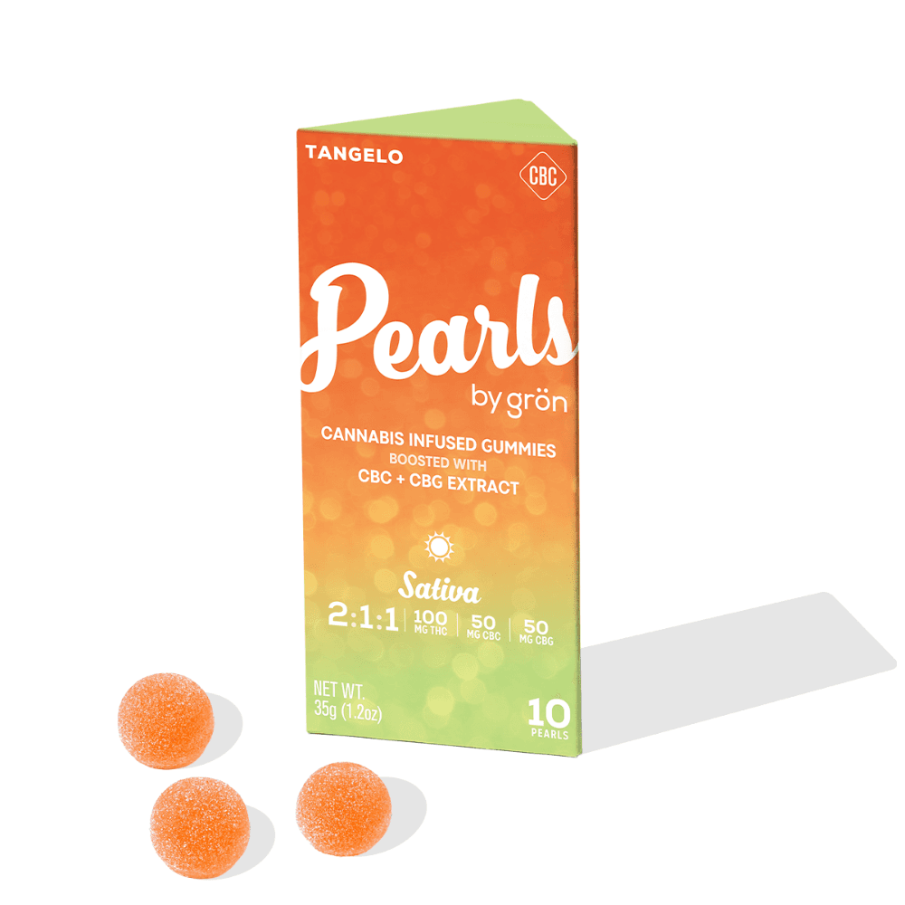 2:1:1 Tangelo Pearls - Sativa (100mg THC/50mg CBC/50mg CBG)