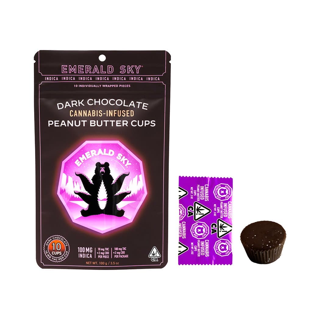 Peanut Butter Cups Dark Chocolate | 10pk/10mg - 100mg | Indica