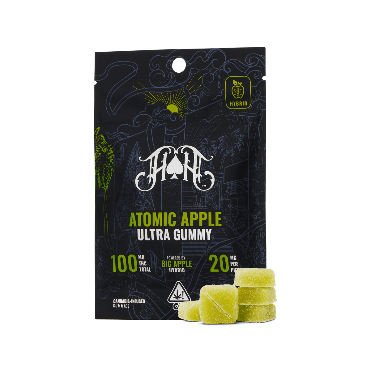 Atomic Apple | Hybrid - Ultra Pure Gummies - 100mg THC
