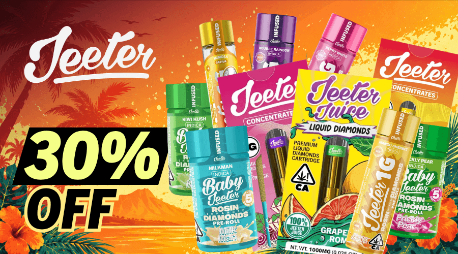 Jeeter 30% Off