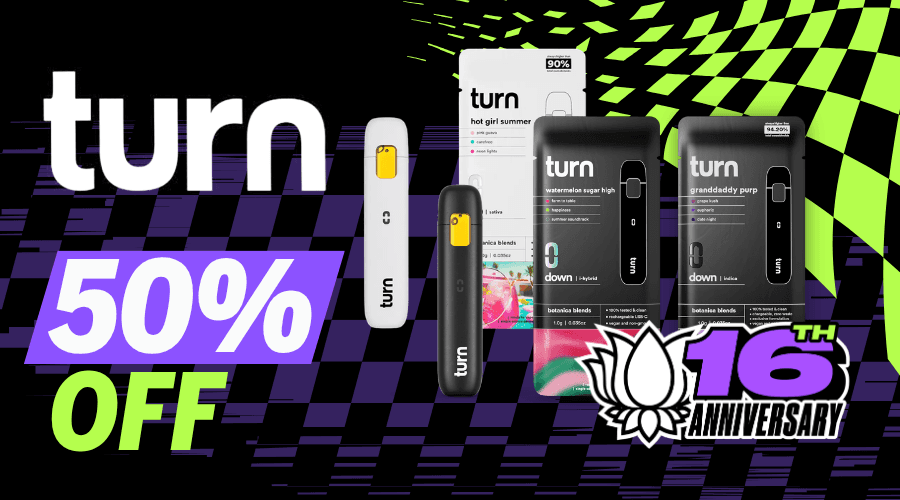 Turn 50% Off