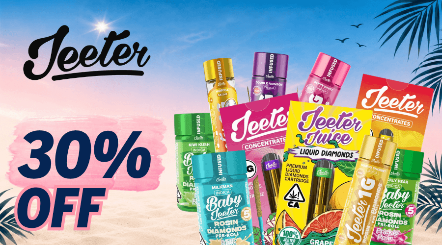 Jeeter 30% Off