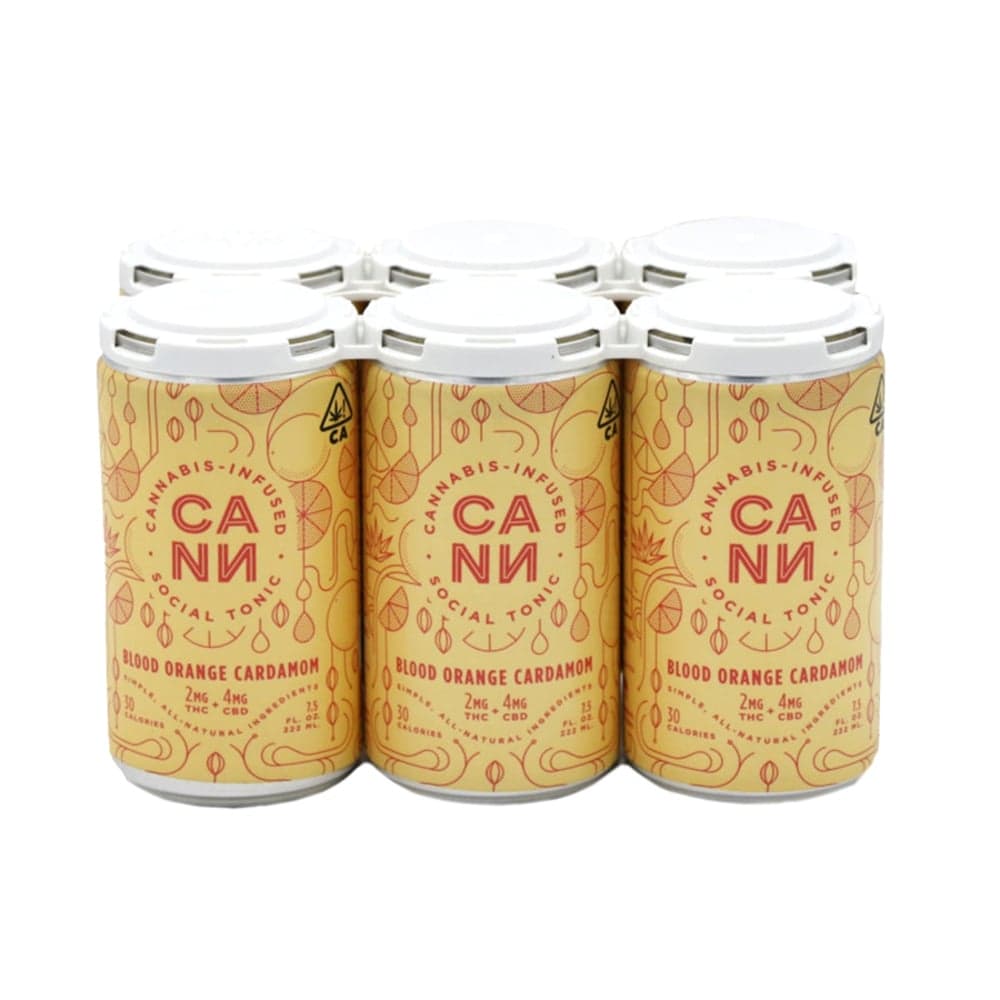 Blood Orange Cardamom 6pk (2mg THC, 4mg CBD per can)