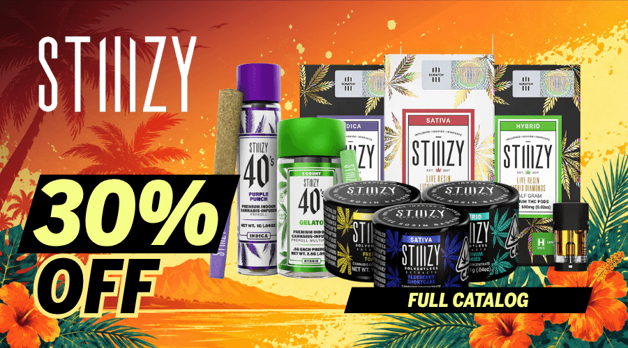 Stiiizy 30% off Full Catalog